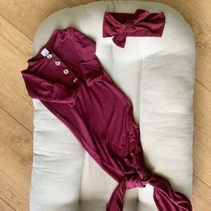 LouLou Knotted Gown and Headband